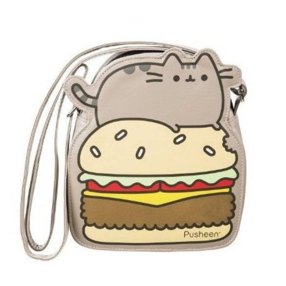 NWT PUSHEEN on a Burger Crossbody Bag - Picture 6 of 6